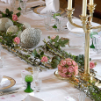 The table decorated for a gala dinner. Photo: Kjartan Hauglid, The Royal Court 